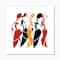 Designart - Beautiful Dancers African American Silhouettes - Modern Canvas Wall Art Print